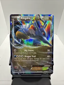 Pokemon Kingdra EX 73/124 Holo Ultra Rare Fates Collide LP - Image 1