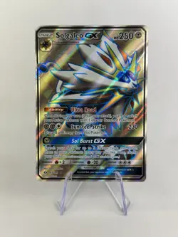 Solgaleo GX 143/149 Sun & Moon Base Set Full Art Ultra Rare Pokemon TCG - Image 1