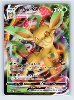 Leafeon VMAX 008/203 - Pokemon Evolving Skies Sword Shield Ultra Rare MP Damaged - Image 1