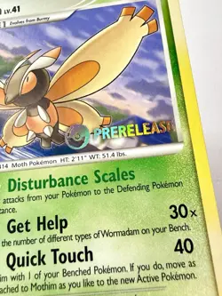 Mothim 42/100 PRERELEASE Stamped Majestic Dawn Pokemon Card Rare NM Near Mint - Image 2