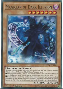 Magician of Dark Illusion - LED6-EN006 Rare - 1st Edition Yugioh - Image 1