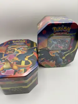 Pokemon TCG Mega Charizard EX X&Y Tins (set of two) - Image 1