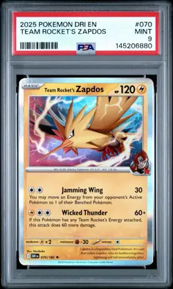 Pokemon TCG Destined Rivals Birds Trio PSA 10 Gem(Molt) PSA 9 (Zap) PSA 7 (Arti) - Image 4