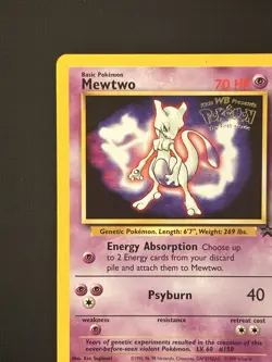 Pokemon Mewtwo Promo #3 – Kids WB Movie 1999 – WOTC Black Star – NM/LP+ - Image 5