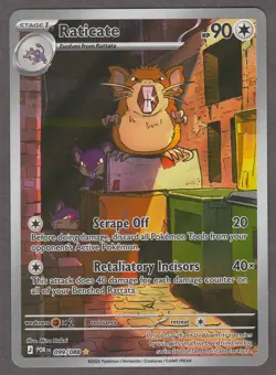 Pokemon Raticate 099/088 Perfect Order 2026 Illustration Rare NM Pack Fresh - Image 1
