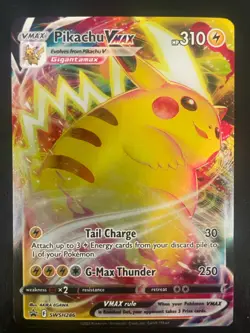 Pokemon TCG SWSH286 Pikachu VMAX Black Star Promo Crown Zenith - Image 1