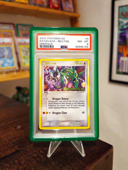 Rayquaza 9/106 Stamped Reverse Holo Pokemon EX Emerald PSA 8 Low Pop - Image 1