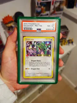 Rayquaza 9/106 Stamped Reverse Holo Pokemon EX Emerald PSA 8 Low Pop - Image 3