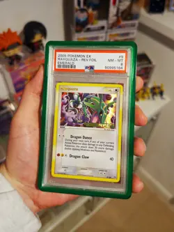 Rayquaza 9/106 Stamped Reverse Holo Pokemon EX Emerald PSA 8 Low Pop - Image 4