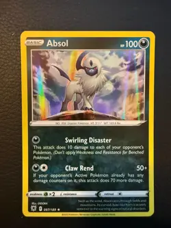 Absol 097/189 Holo Rare Astral Radiance Pokemon Holo Near Mint - Image 1