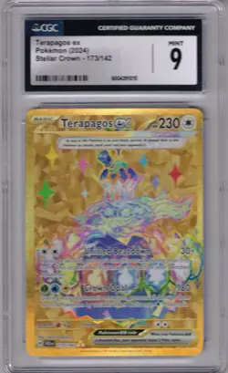 2024 POKEMON 173/142 TERAPAGOS ex STELLAR CROWN CGC 9 - Image 1