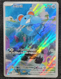 Exclusive Paldea Evolved Full Art Marill with Exclusive Sleeve Pokemon TCG - Image 1