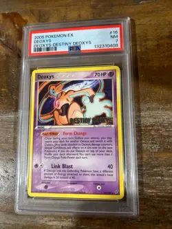 Pokemon 2005 EX Desting Deoxys DEOXYS #16 PSA 7 Near Mint RARE - Image 1