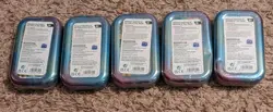 Pokemon Prismatic Evolutions 2 Pack Mini Tin Lot of 5 Tins (5 Arts) with Display - Image 3