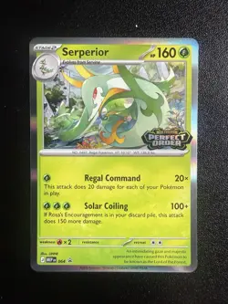 Serperior 064 - STAMPED Prerelease PROMO- Pokemon TCG: Perfect Order English - Image 1