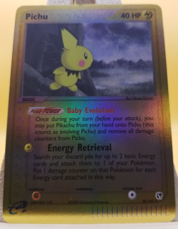 Pichu 20/100 - Pokemon - Rare Reverse Holo - Sandstorm - Near Mint - Image 2