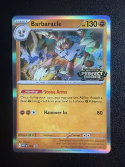 Barbaracle 065 - STAMPED Prerelease PROMO- Pokemon TCG: Perfect Order English - Image 1