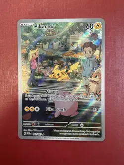 Pikachu - 173/165 - Pokemon SV: Scarlet & Violet 151 - Illustration Rare - NM - Image 1