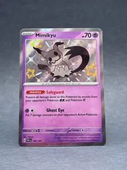 Pokemon - 160/091 Mimikyu SV Paldean Fates Shiny Rare TCG - Image 1