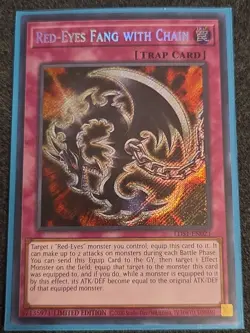 Yugioh Red-Eyes Fang With Chain LDS1-EN021 Secret Rare 1st Ed NM - Image 1