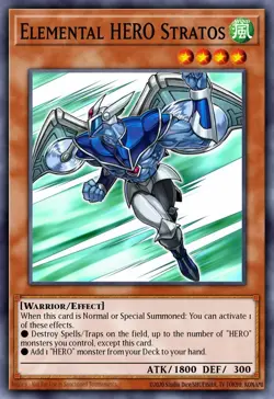 Yugioh - Elemental HERO Stratos (Rare) (Alt Art) (1st Edition) - MAGO-EN004 (P) - Image 1