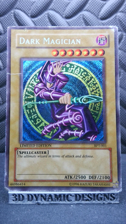 | Yugioh Dark Magician BPT-001 Secret Rare 2002 Collectors Tin SDY Art HP 🔥 | - Image 1