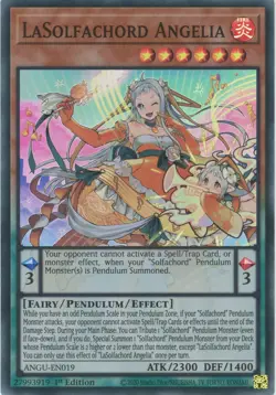 Yugioh LaSolfachord Angelia ANGU-EN019 Super Rare 1st Edition NM x3 Play Set - Image 1