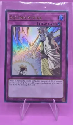 Yu-Gi-Oh! TCG - Solemn Strike DUDE-EN055 Ultra Rare 1st Ed MP - Image 1