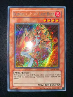 YU-GI-OH! ELEMENTAL HERO LADY HEAT SECRET RARE PP02-EN008 ENGLISH EX/NM - Image 1