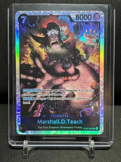 Marshall.D.Teach ST27-005 SR Super Rare One Piece Starter Deck NM English - Image 1