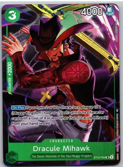 Dracule Mihawk Illustration Box Vol.4 ST12-003 One Piece NM - Image 1