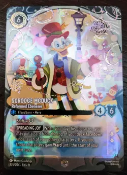 Enchanted Scrooge McDuck - Reformed Ebenezer 235/204 Disney Lorcana Winterspell - Image 2