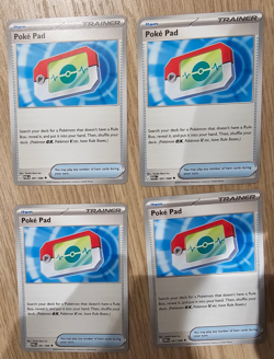 Playset (4 copies) of Poke Pad 081/088 - Perfect Order (same card as 198/217) - Image 1