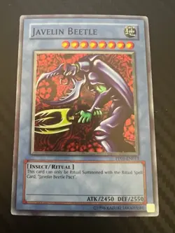 Yugioh Javelin Beetle PP01-EN013 Super Rare Unlimited Edition VLP - Image 1