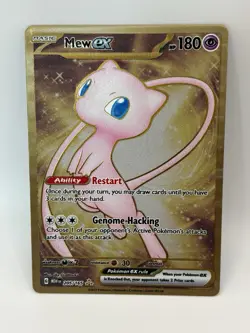 Mew ex 151 Metal Card Promo Pokemon Scarlet & Violet – NM Clean - Image 1