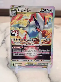 Pokemon TCG Lugia VSTAR 139/195 Prize Pack Series Cards Holo LP - Image 1