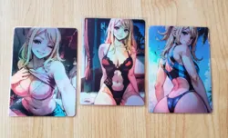 GOOD DEAL ♡_♡ Lucy Heartfilia Spicy Lot (3 Cards) Double Sided - Image 1