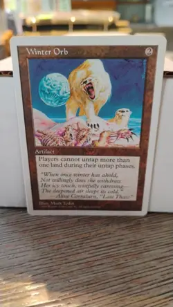 WINTER ORB Magic the Gathering MTG 1997 Vintage Trading Card TCG - Image 1