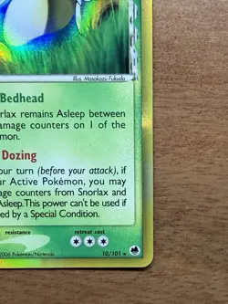 Snorlax Delta Species 10/101 EX Dragon Frontiers 2006 Pokemon Card Rare NM - Image 3