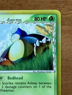 Snorlax Delta Species 10/101 EX Dragon Frontiers 2006 Pokemon Card Rare NM - Image 4