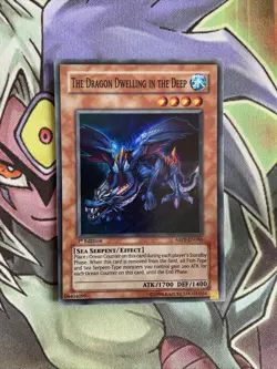 ABPF-EN086 The Dragon Dwelling In The Deep Super Rare 1st Edition NM Yugioh Card - Image 1