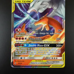 Reshiram & Charizard GX 20/214 Pokemon Unbroken Bonds Holo Full Art Card - Image 3