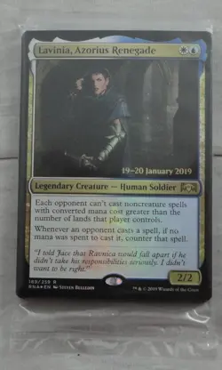 Magic The Gathering Lavinia, Azorius Renegade Rare Prerelease Foil Card SEALED - Image 1