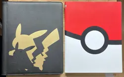 Lot of 2 Ultra Pro Pokemon 9 Pocket 360 Card Binders - Pikachu & Pokeball - Image 1