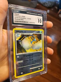 CGC 10 GEM MINT Pokemon Altaria Reverse Holo 12/106 Great Encounters 2008 Card - Image 1