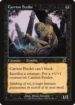 Carrion Feeder NM/M Scourge Black Creature Zombie Mtg Magic English Regular - Image 1