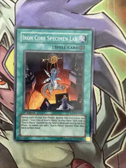 ABPF-EN055 Iron Core Specimen Lab Super Rare 1st Edition NM Yugioh Card - Image 1