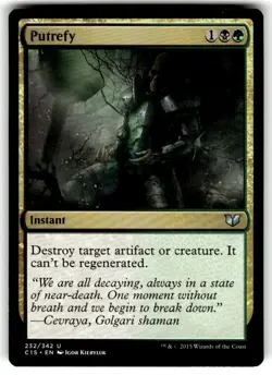 Magic: The Gathering Instant Putrefy Uncommon Regular MTG - Image 1