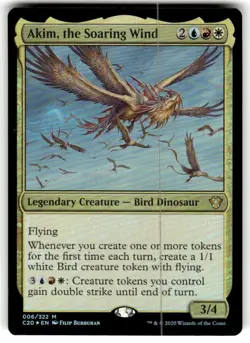Akim, the Soaring Wind Commander 2020 Foil MTG NM - Image 1