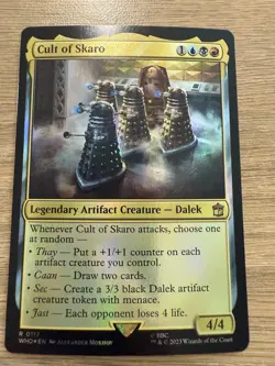 🇬🇧 MTG Doctor Who – Cult of Skaro (R 0117) – Surge Foil Extended Art NM - Image 1